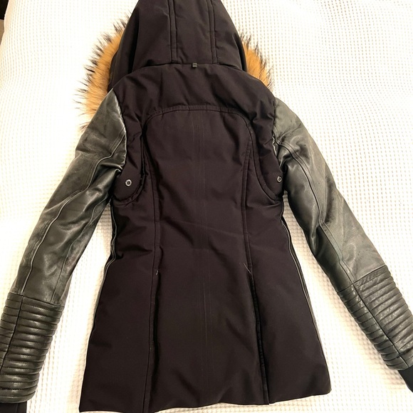 Rudsak XS womens winter coat with fur tear drop hood - Picture 4 of 5